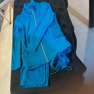 Aqua blue jogging outfit- active wear